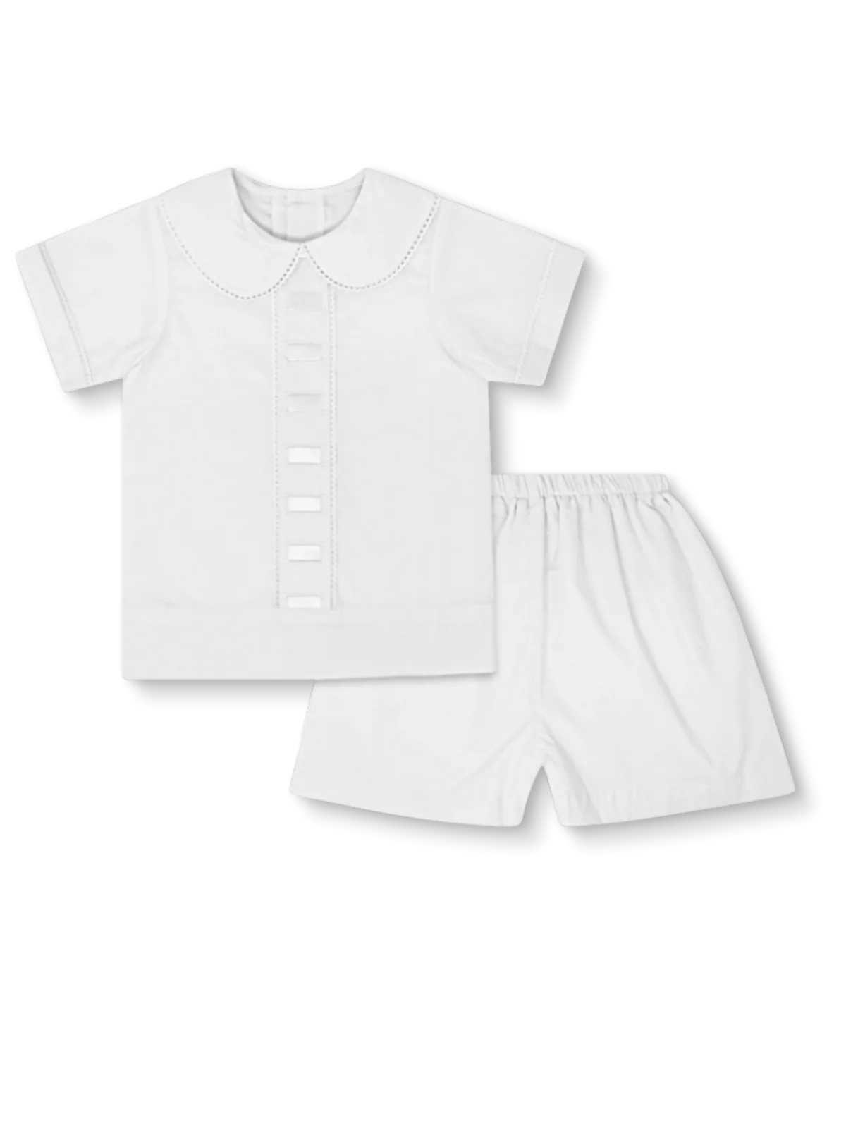 Lullaby Set Nate Short Set, White, Ecru
