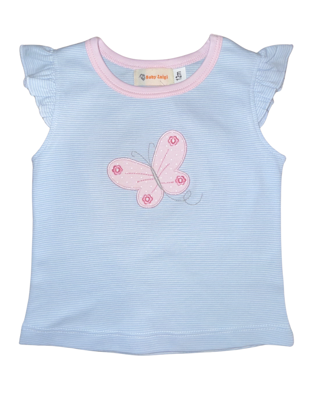 Luigi Flutter Sleeve Top Butterfly