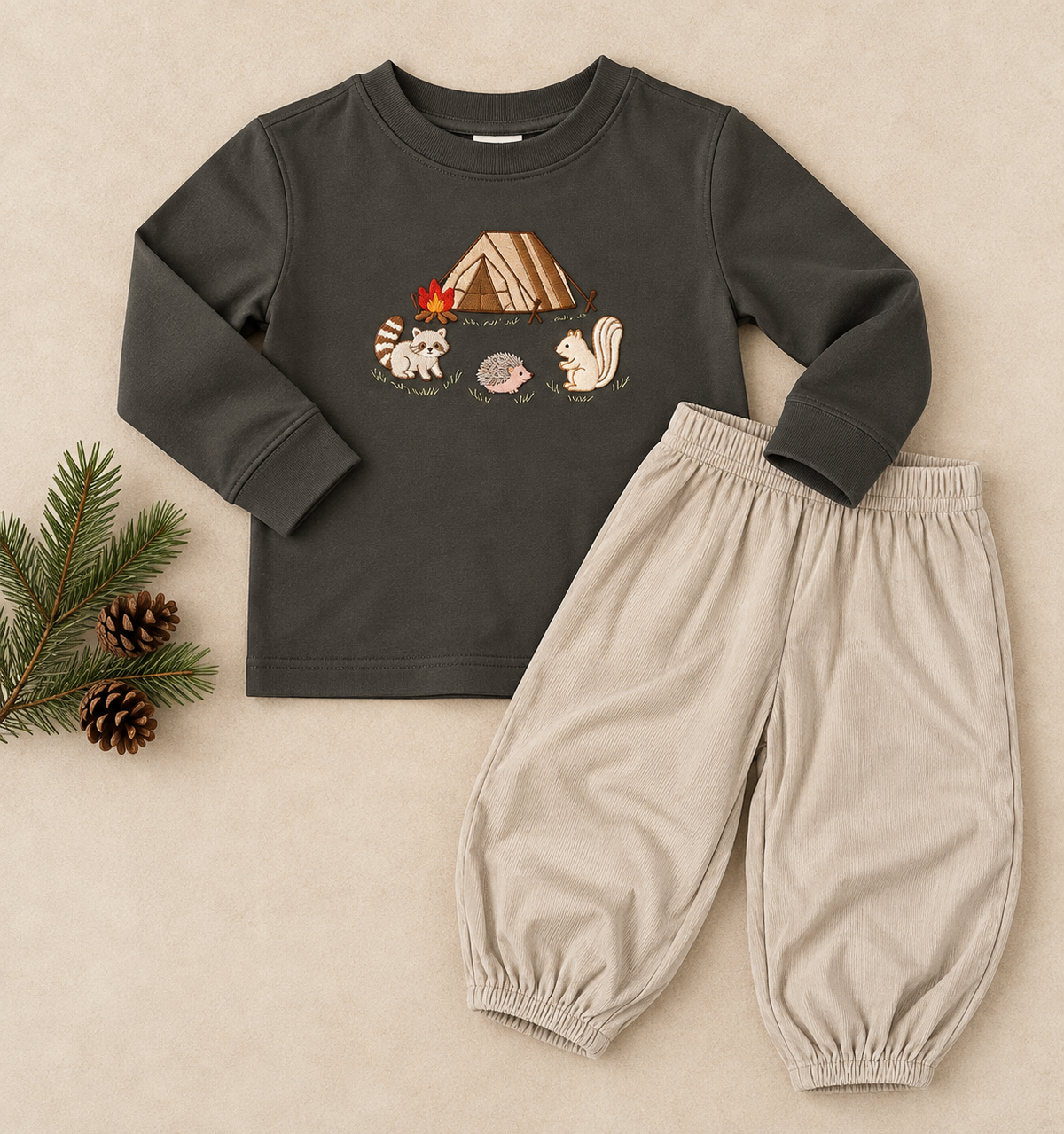 Squiggles Campfire Friends Tee