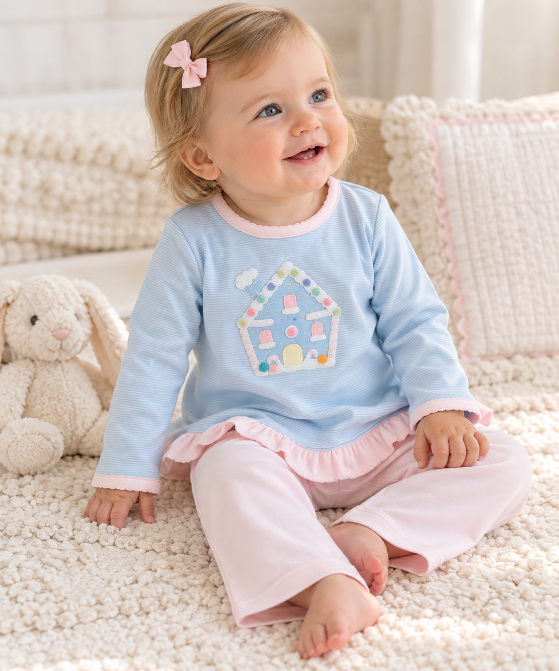 Squiggles Pastel Who House Ruffled Legging Set