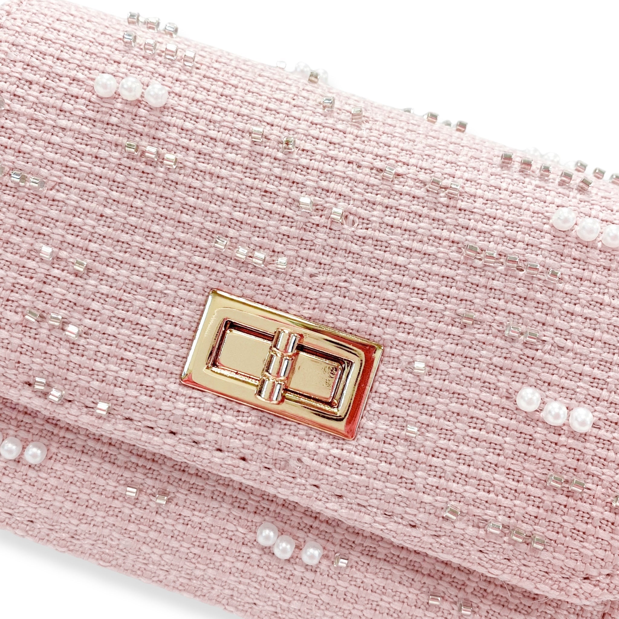 Doe A Dear Embellished Tweed Purse