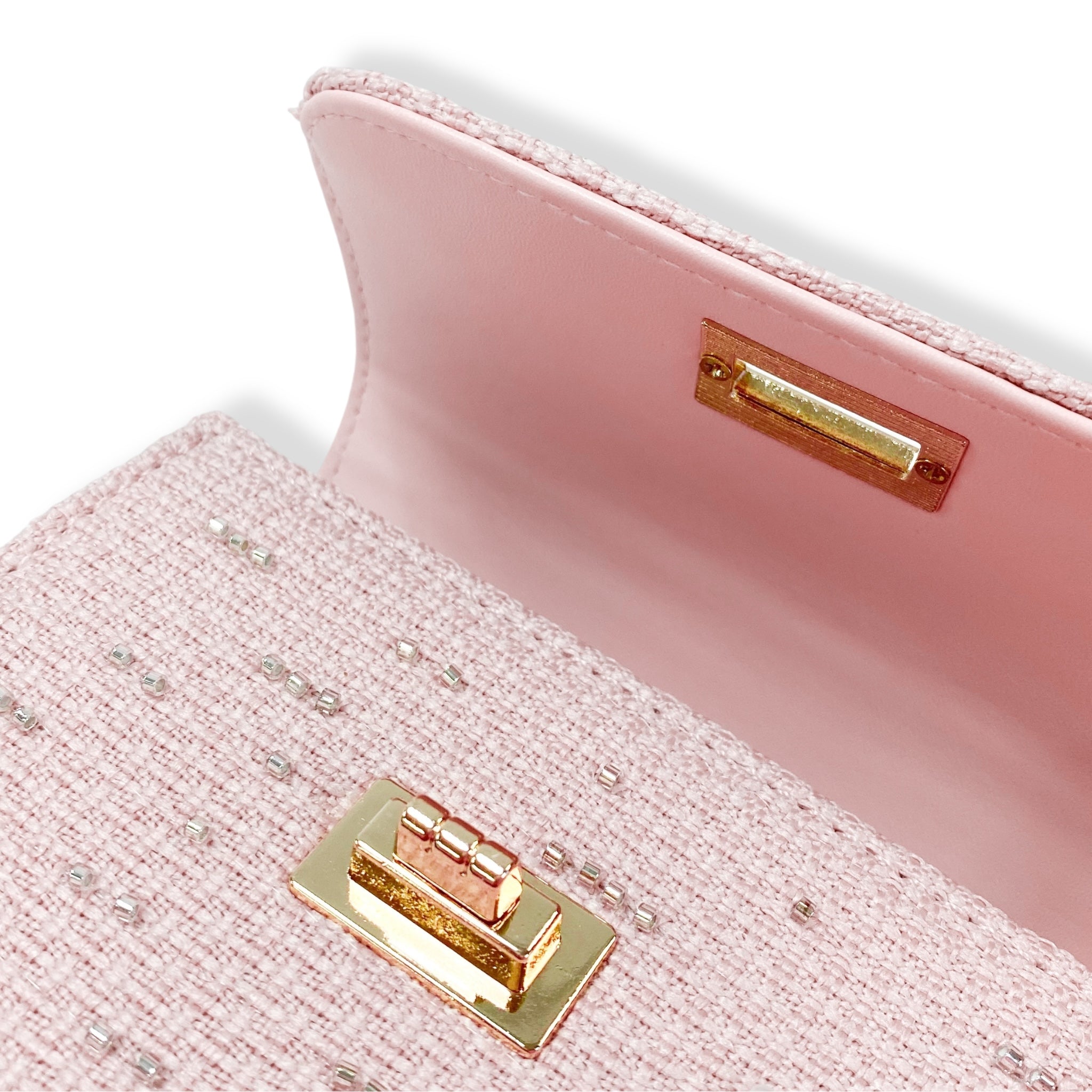 Doe A Dear Embellished Tweed Purse