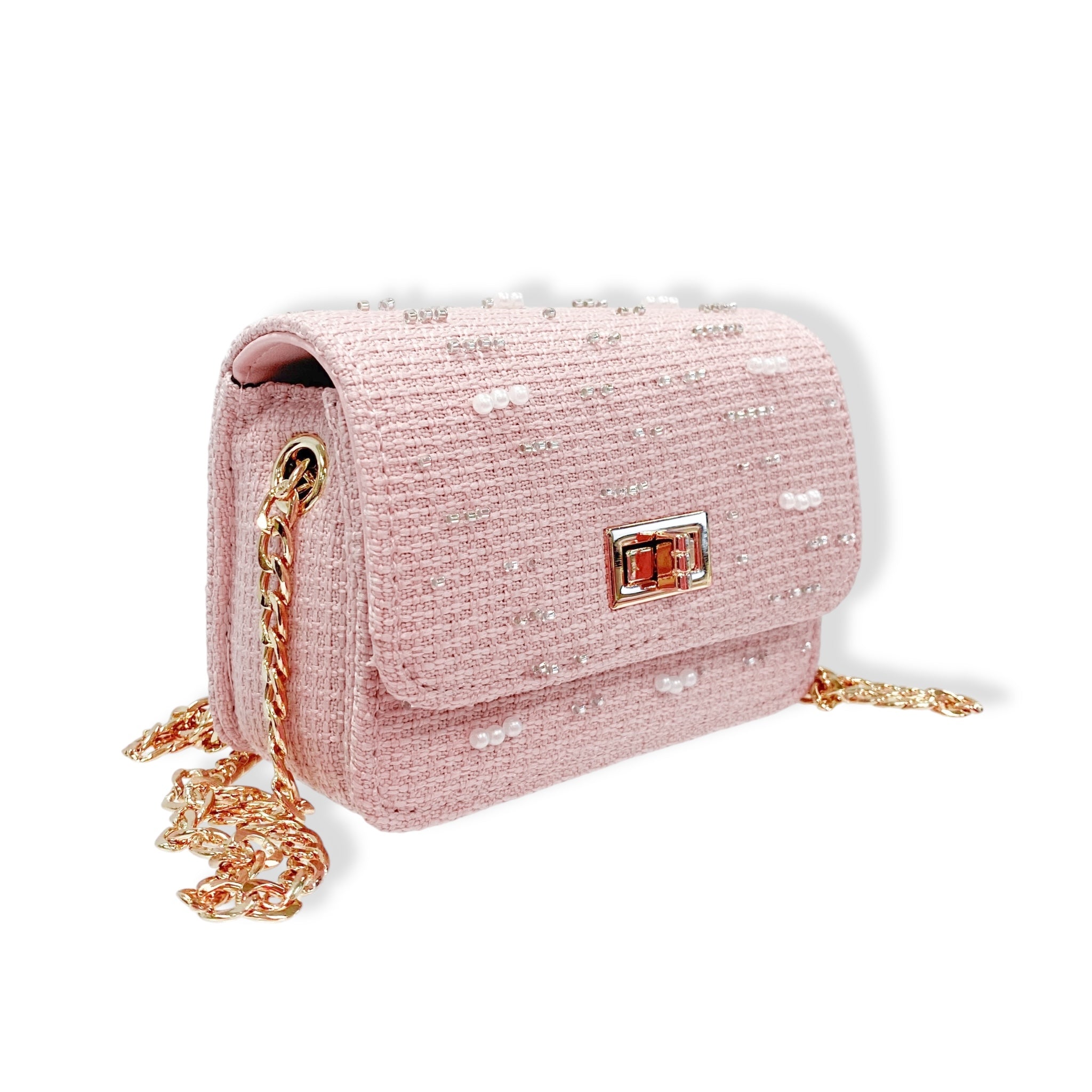 Doe A Dear Embellished Tweed Purse