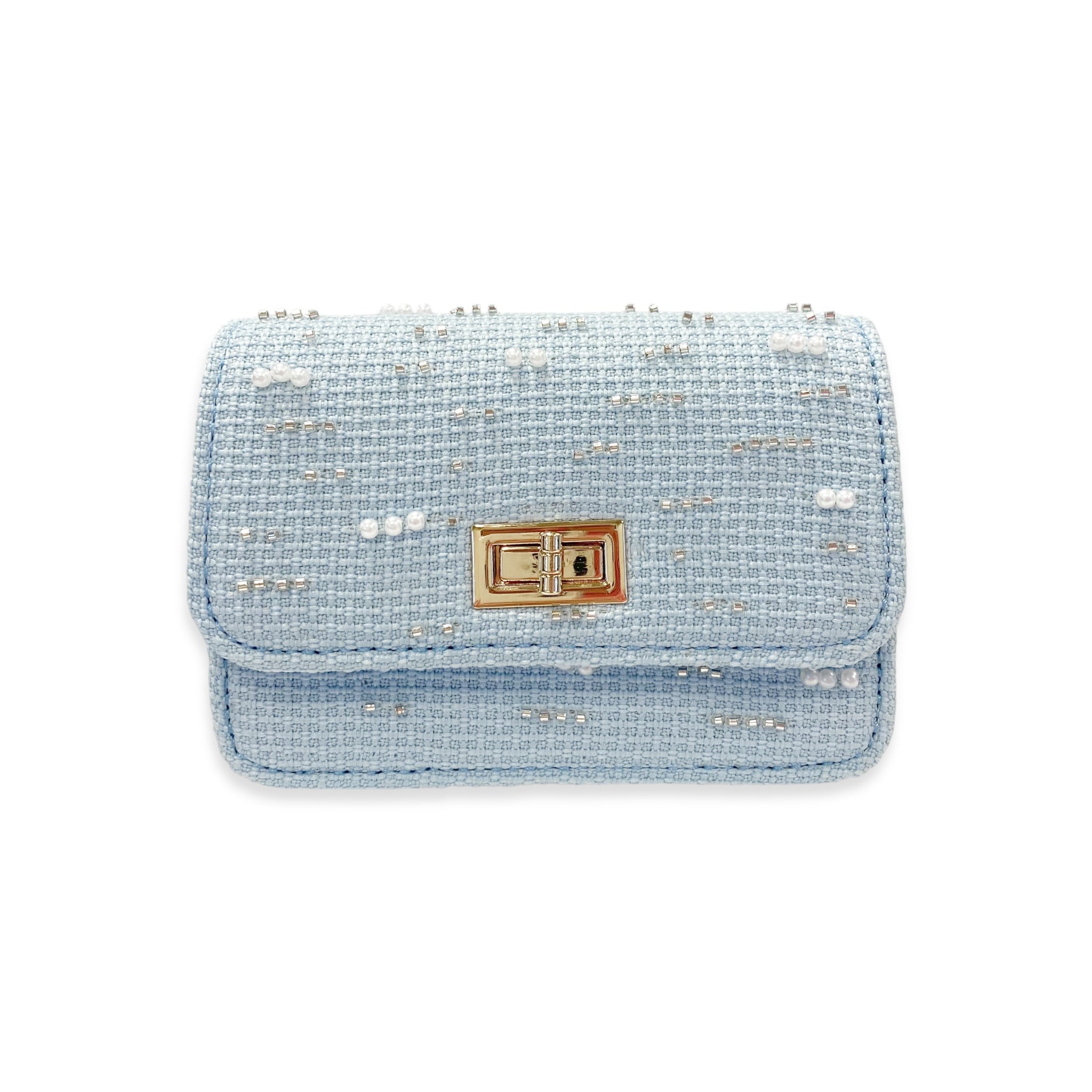 Doe A Dear Embellished Tweed Purse