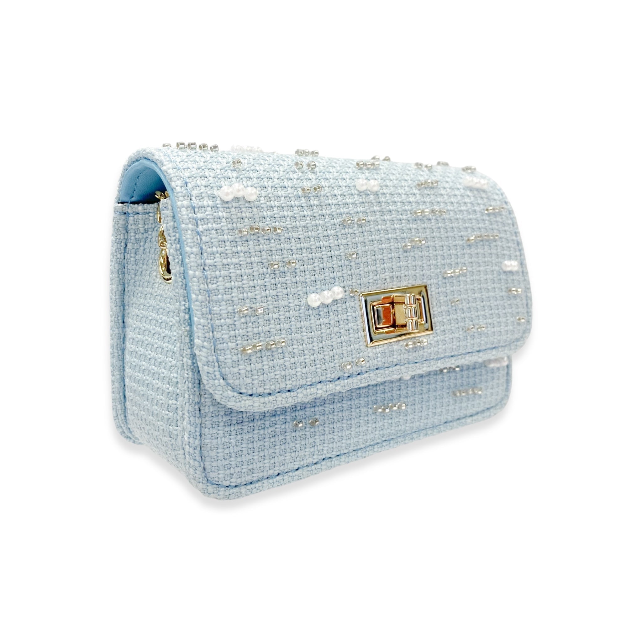 Doe A Dear Embellished Tweed Purse
