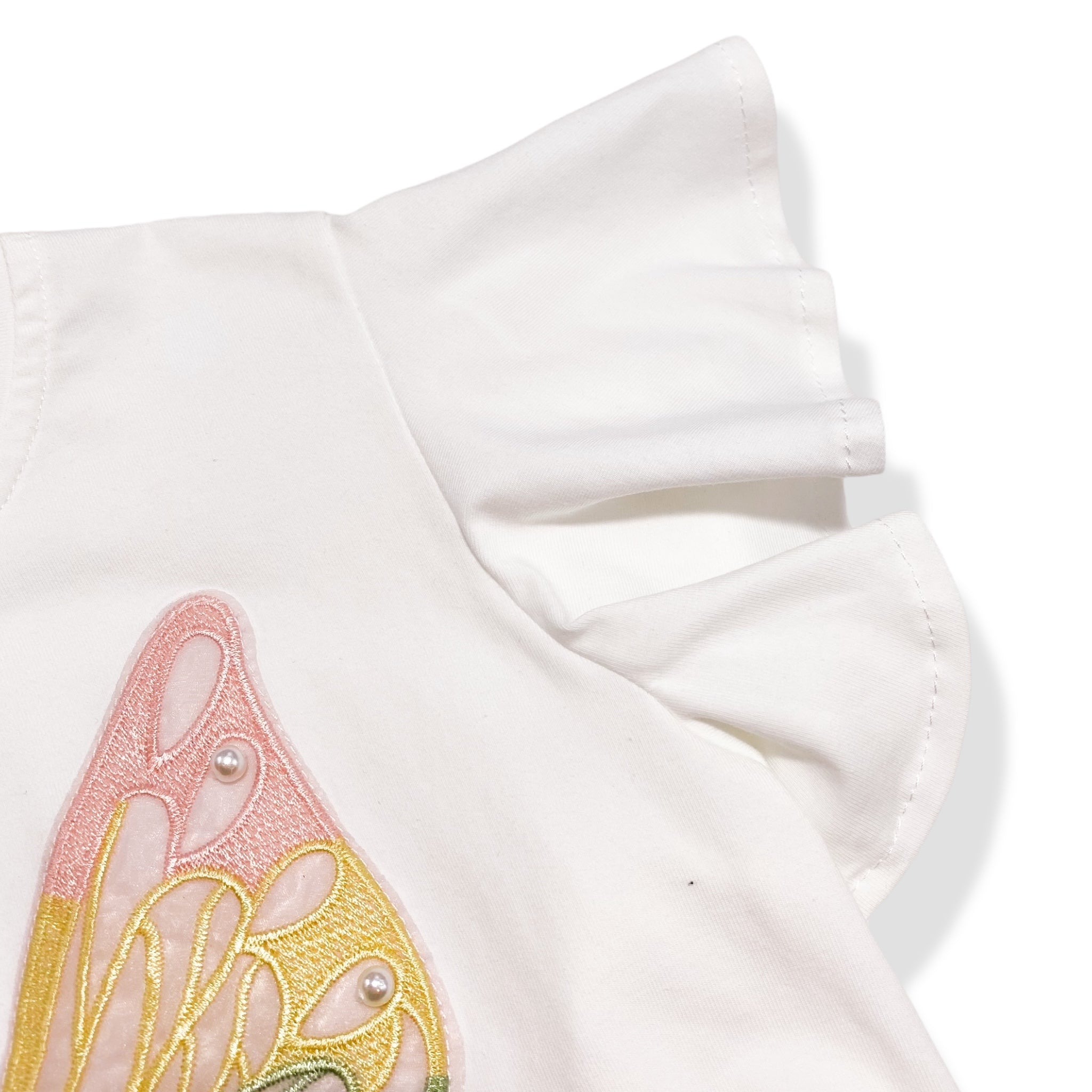 Doe A Dear Juliette Butterfly Embroidered Tee & Tutu