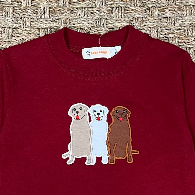 Luigi Tee, Three Labs on Burgundy