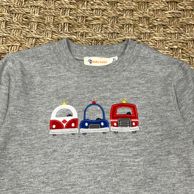 Luigi Tee, Emergency Vehicles on Melange Grey