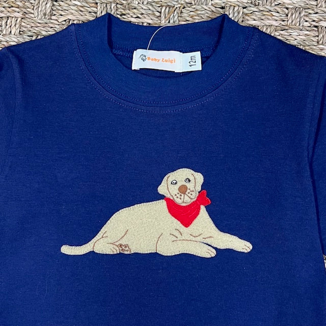 Luigi Tee, Lab with Bandana on Dark Royal
