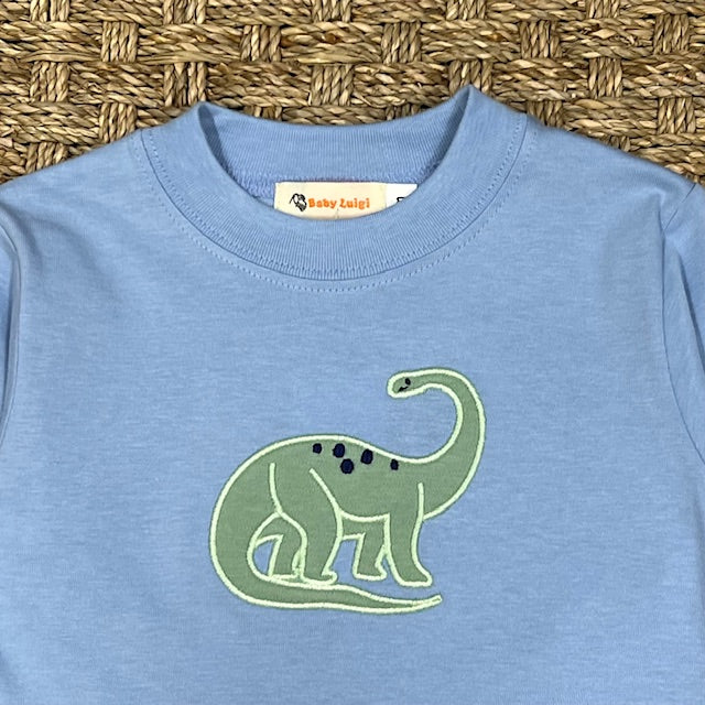 Luigi Tee, Brontosaurus with Spots on Sky Blue