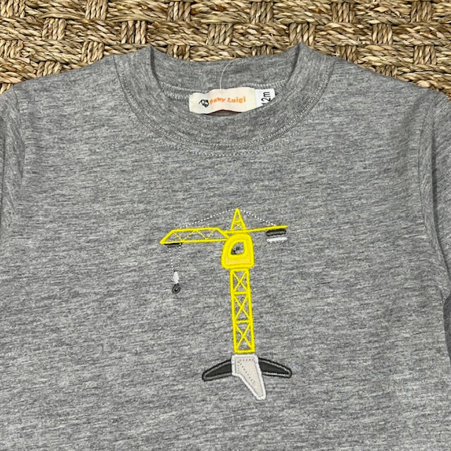 Luigi Tee, Crane on Melange Grey
