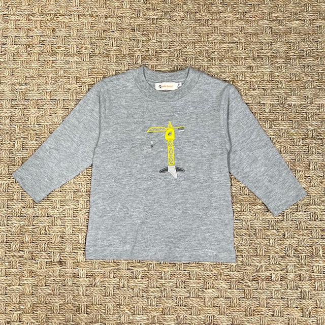 Luigi Tee, Crane on Melange Grey