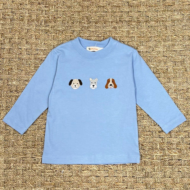 Luigi Tee, Three Dogs on Sky Blue
