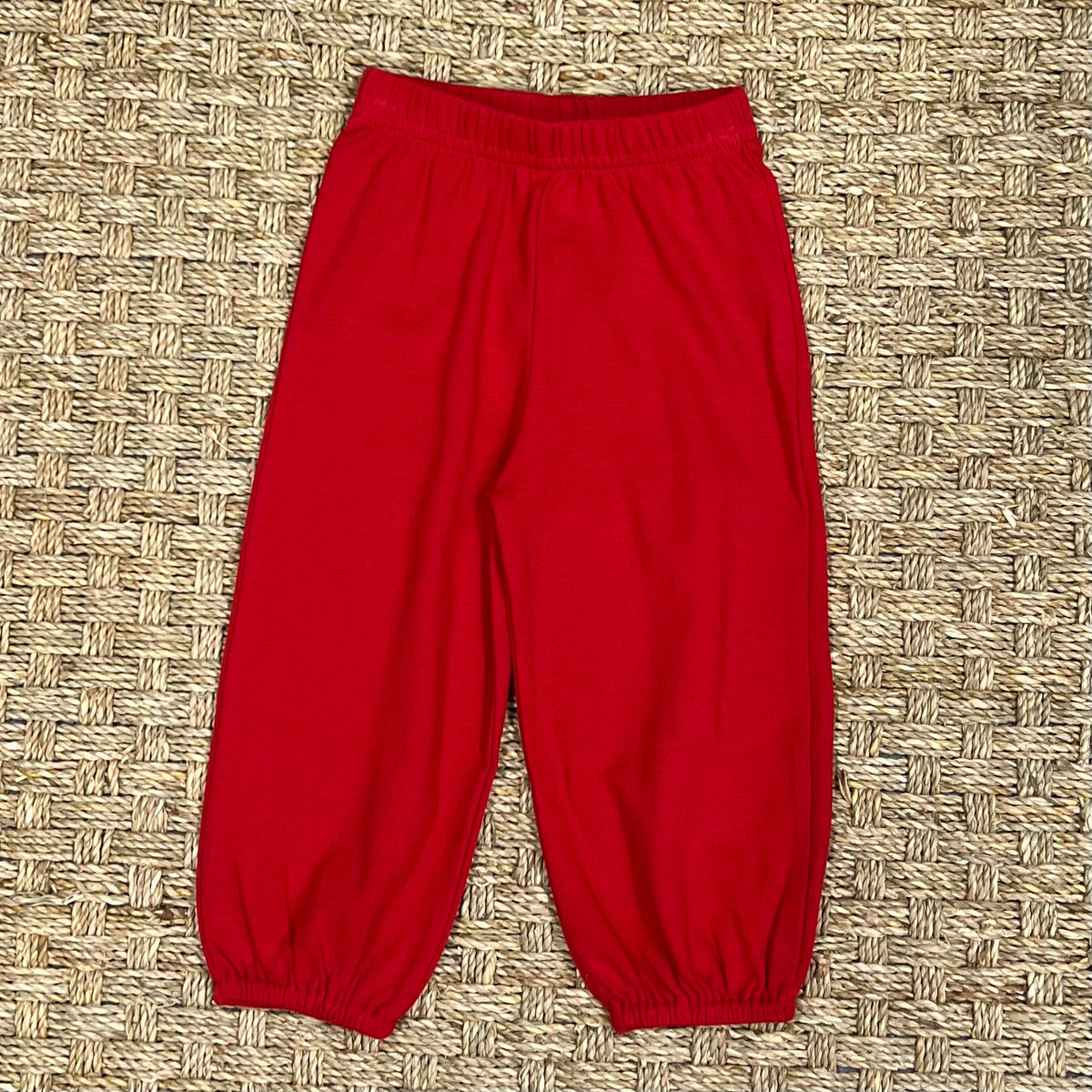 Luigi Jersey Bloomer Pants, Deep Red