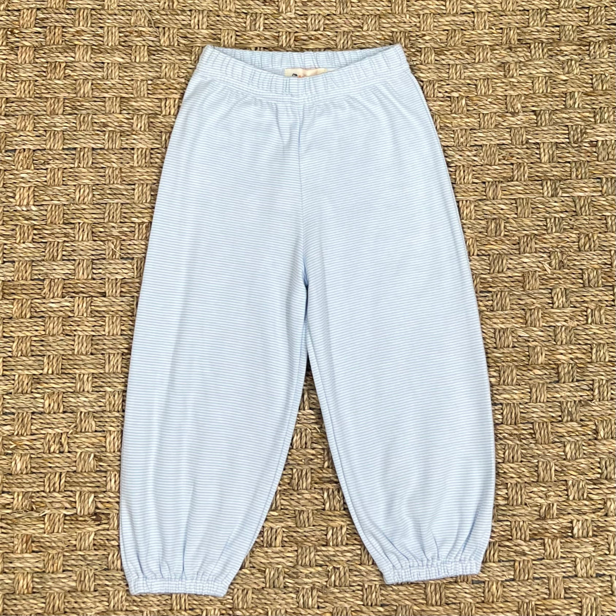 Luigi Jersey Bloomer Pants, Blue Stripe