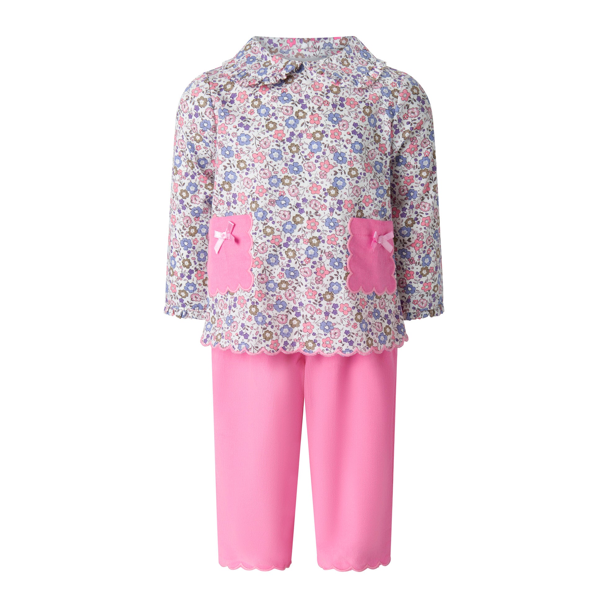 Rachel Riley Floral Pull-on Trouser and Top Set