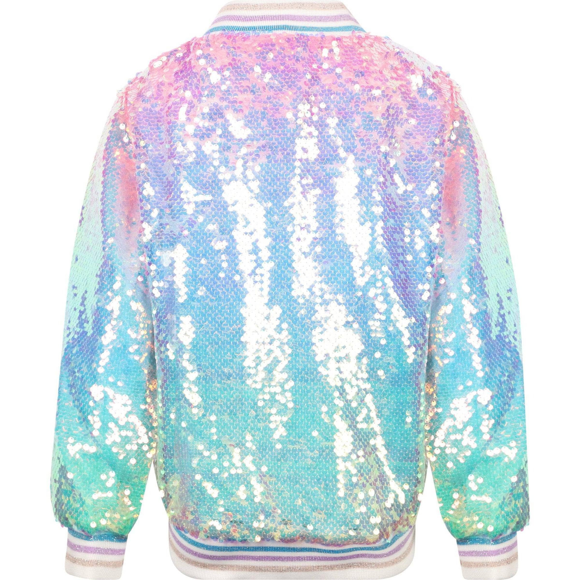 Lola & The Boys Icy Ombre Sequin Jacket