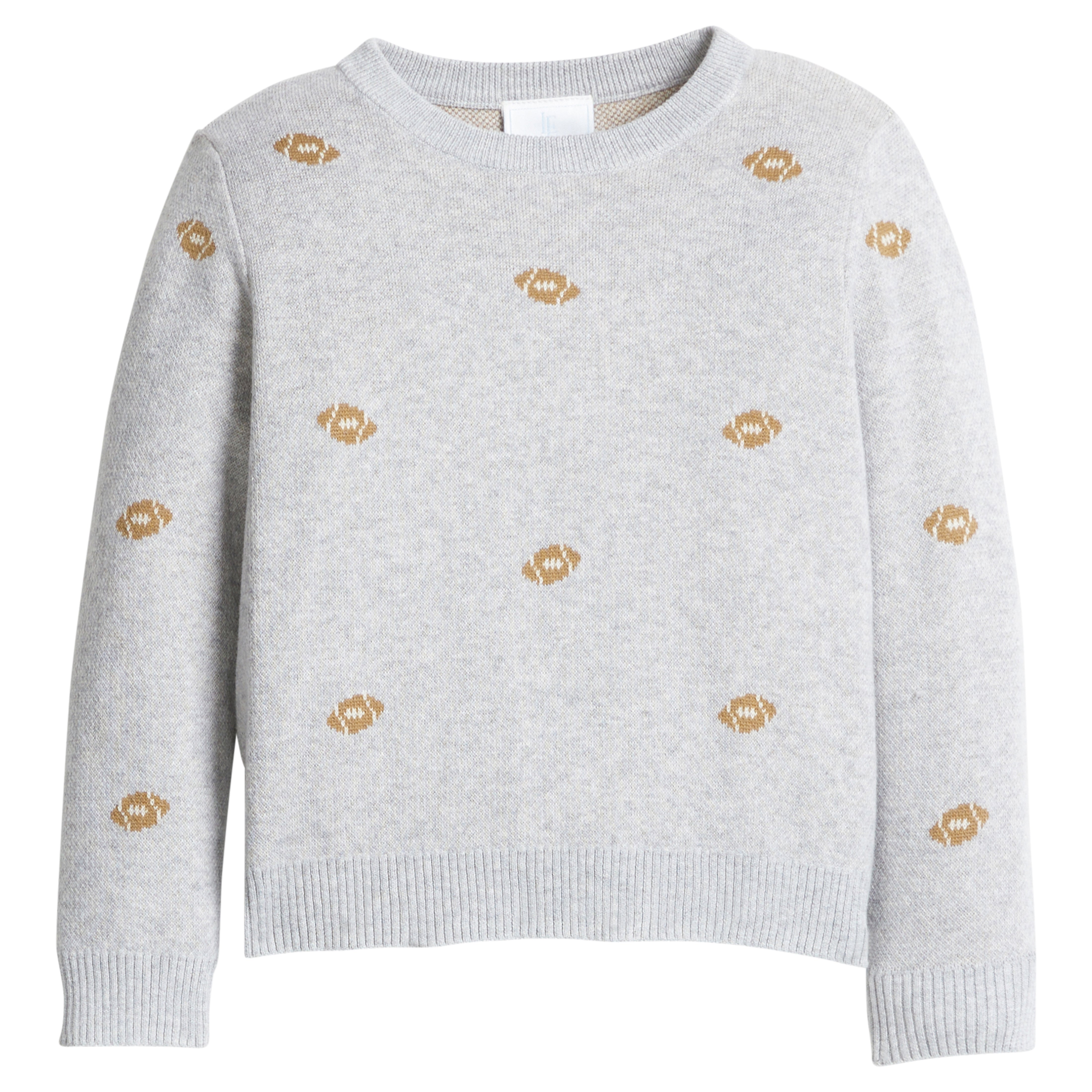 Little English Intarsia Sweater, Multi Football