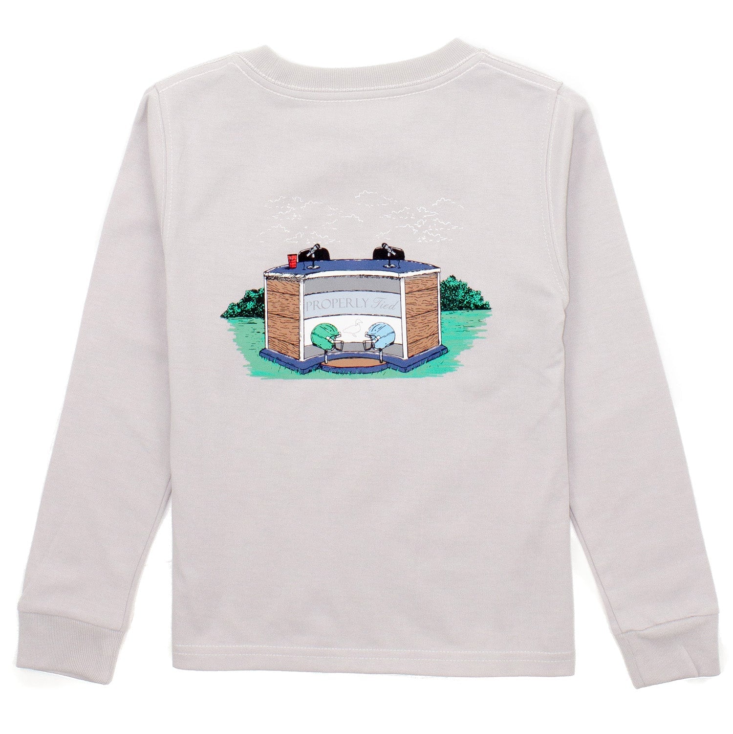 Properly Tied Tee, Match Up on Ice Grey