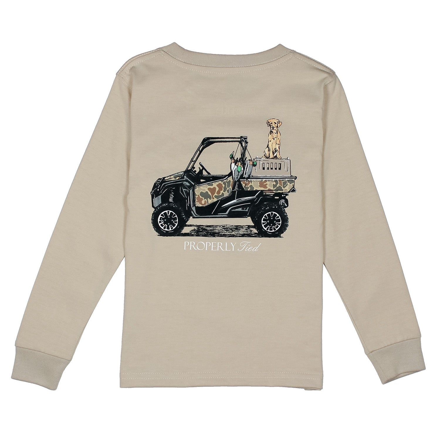 Properly Tied Tee, Trail Tradition on Linen