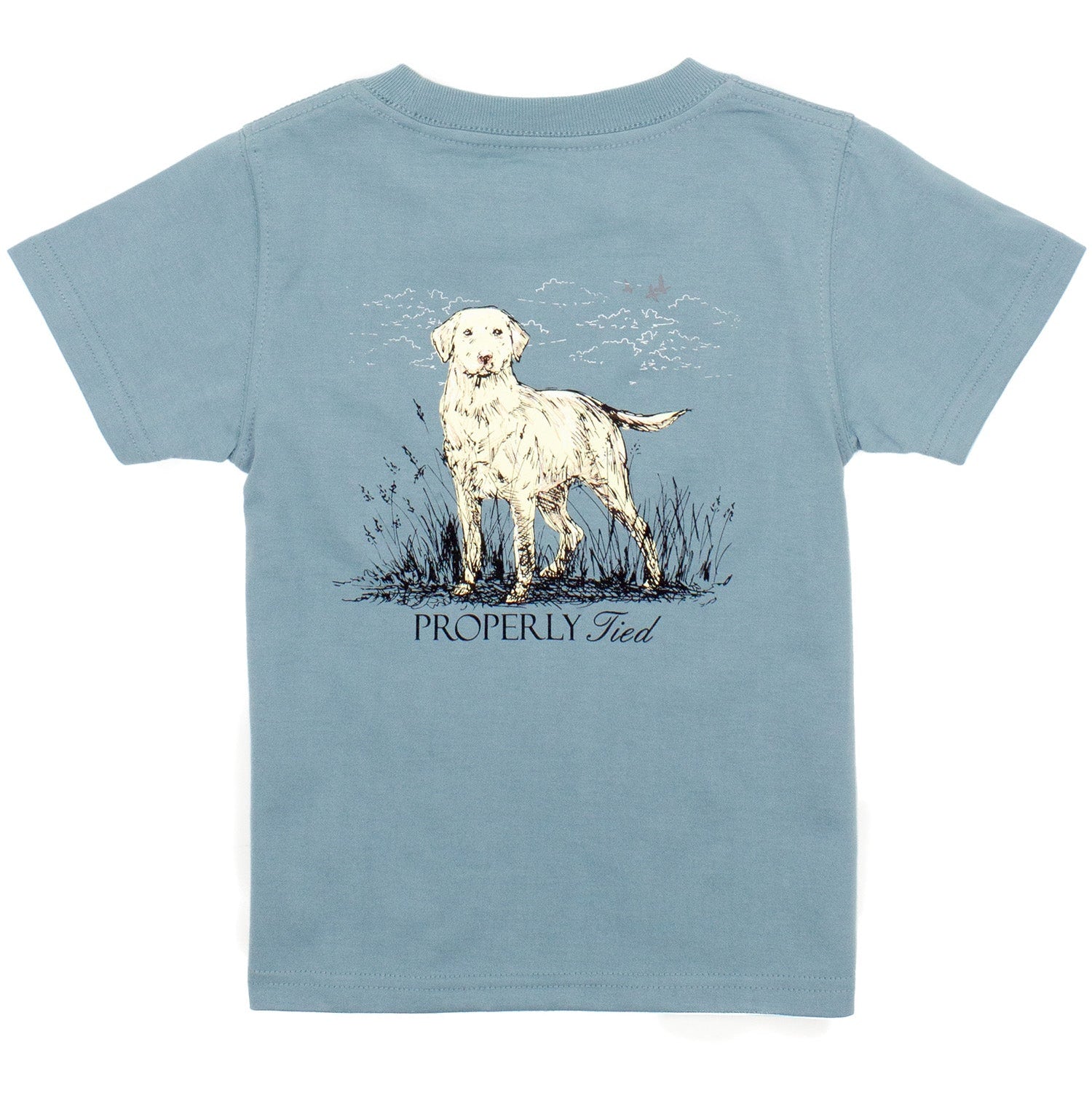 Properly Tied Labrador Tee, Steel Blue