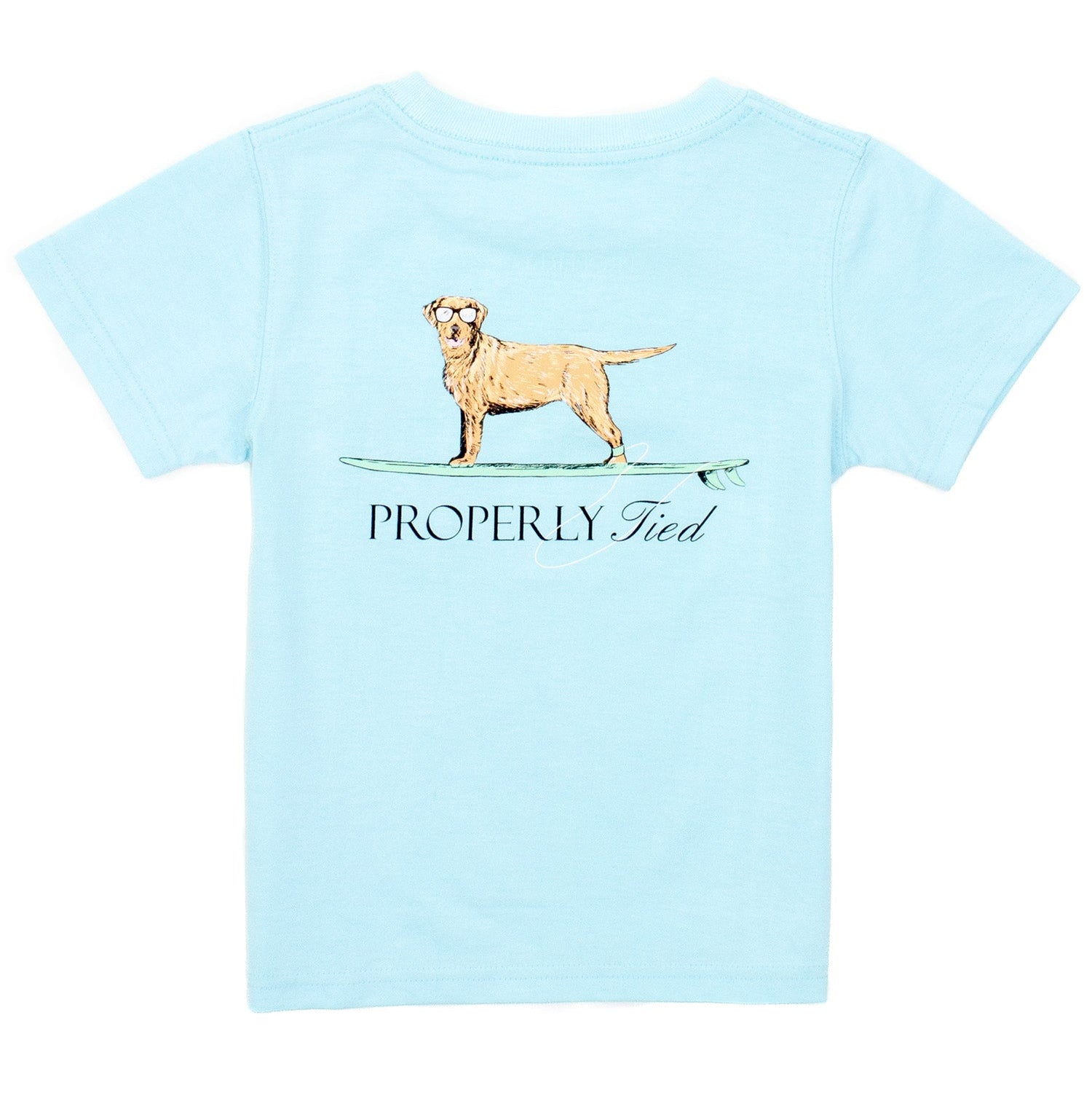 Properly Tied Waverider Tee, Powder Blue