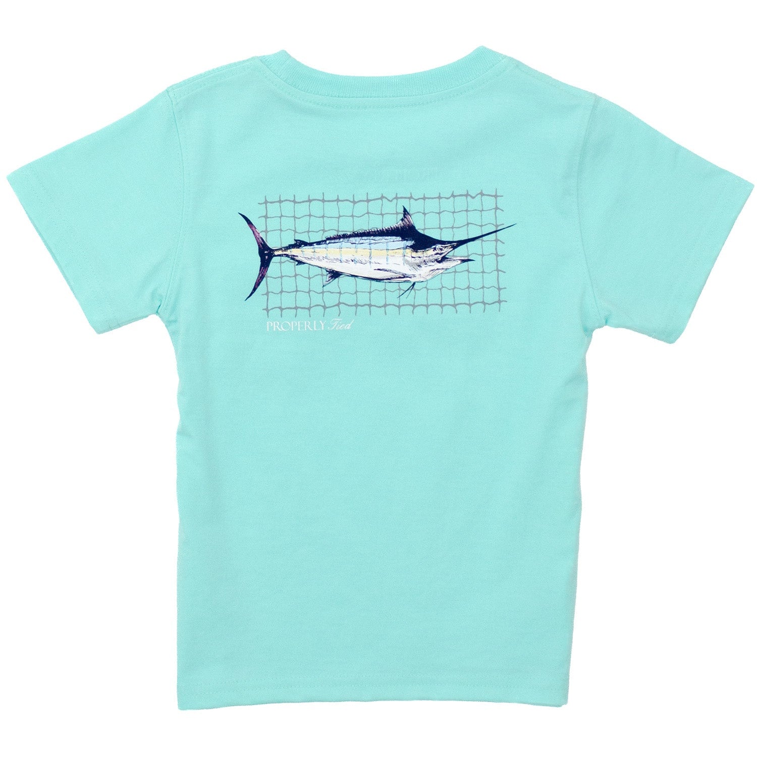 Properly Tied Tee, Swordfish on Seafoam