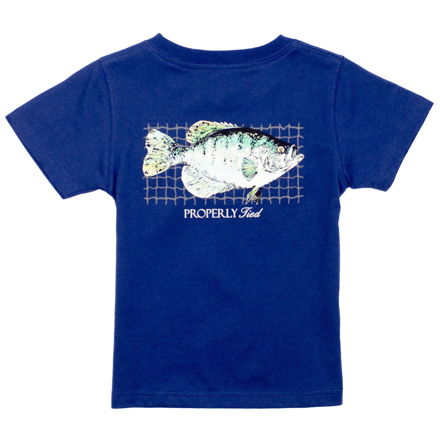 Properly Tied Crappie Tee, River Blue