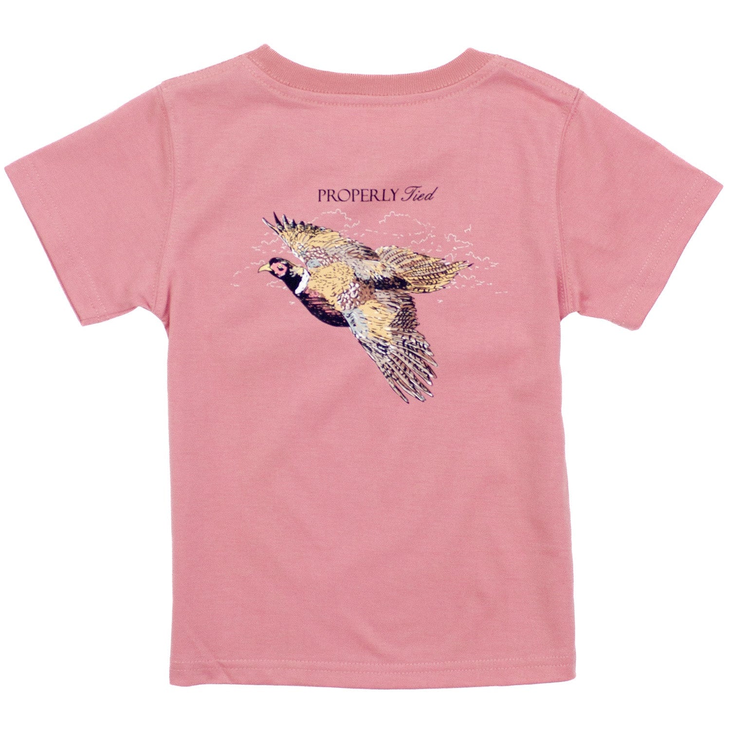 Properly Tied Pheasant Hunt Tee, Salmon