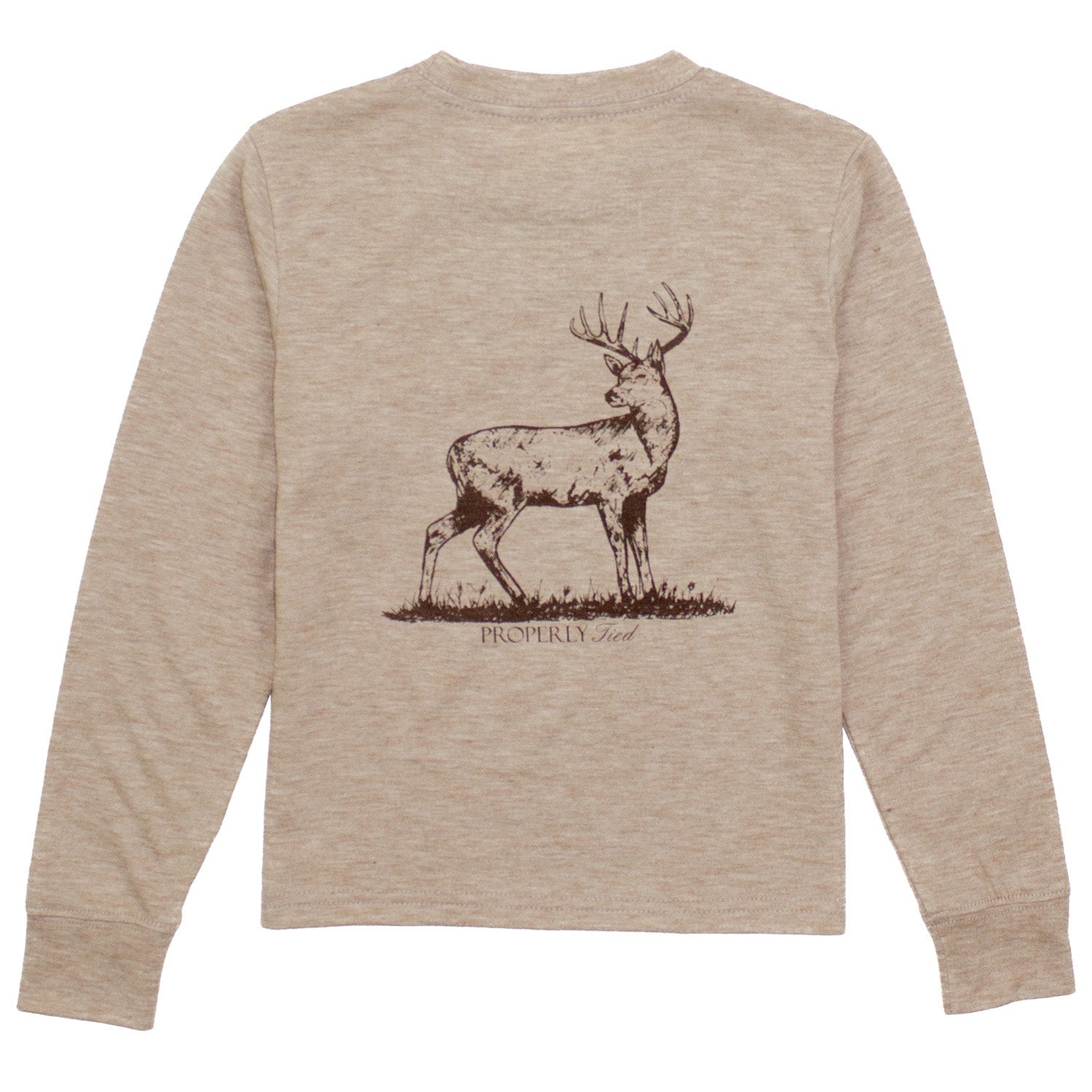 Properly Tied Portland Pocket Tee, Whitetail on Sand