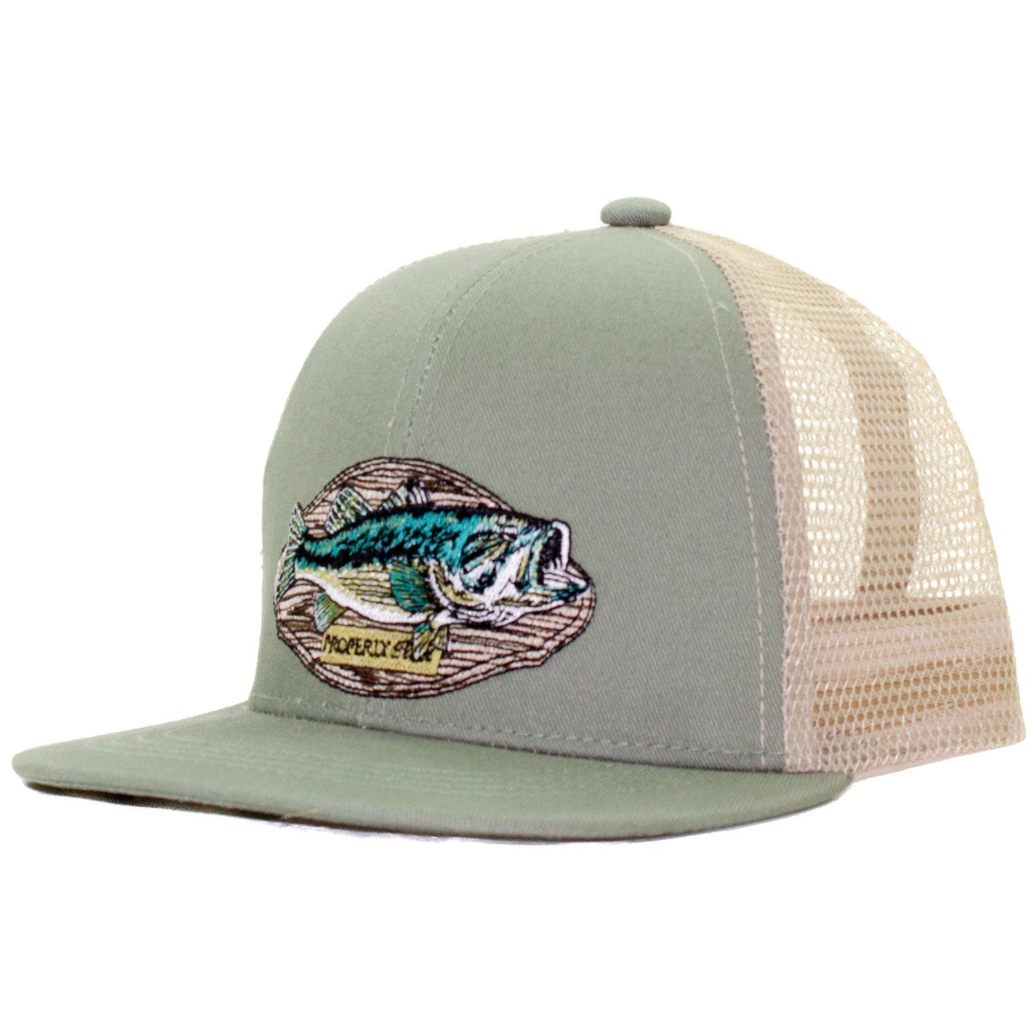 Properly Tied Trucker Hat, Bass Mount