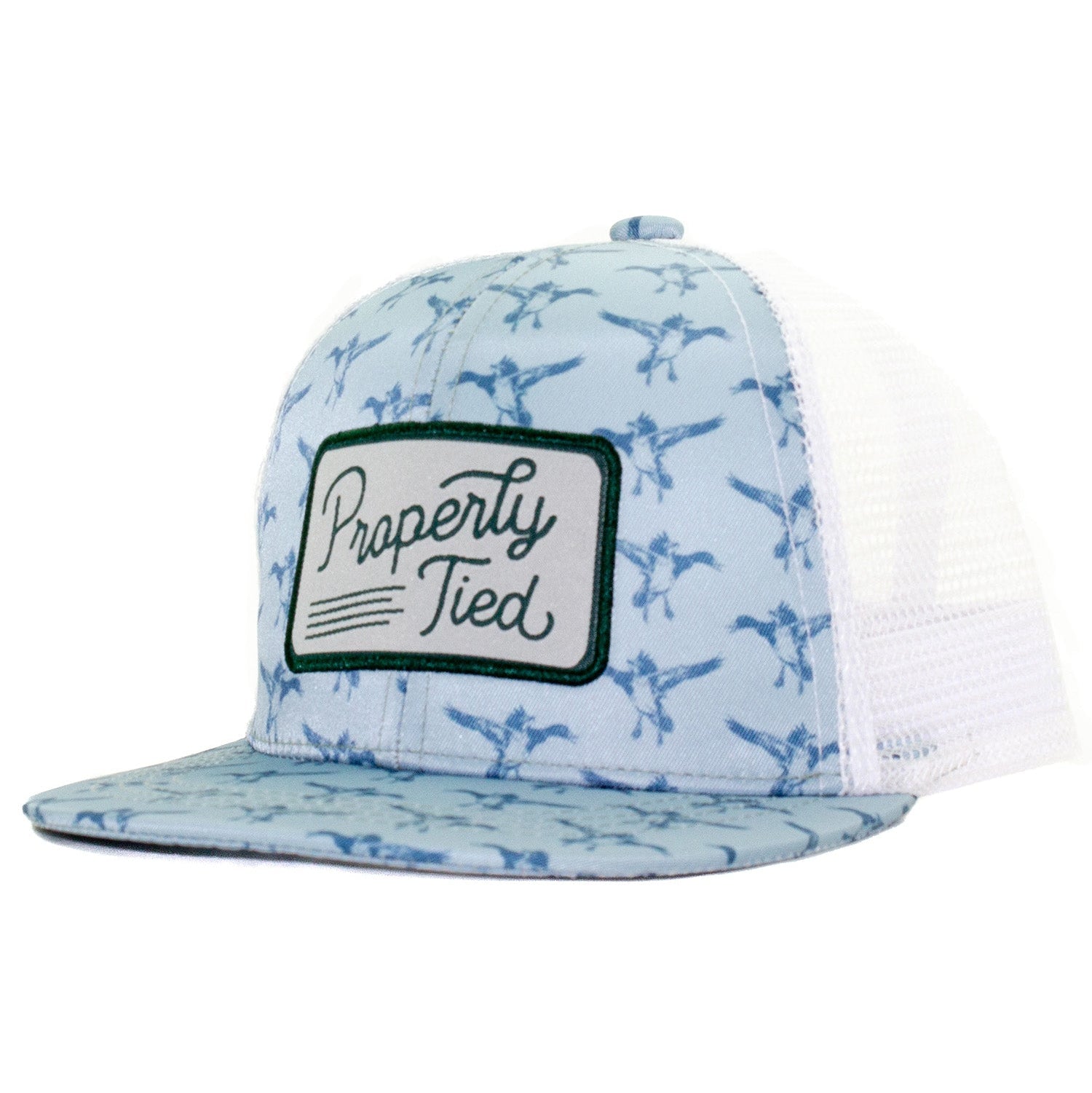 Properly Tied Trucker Hat, Flying Mallard