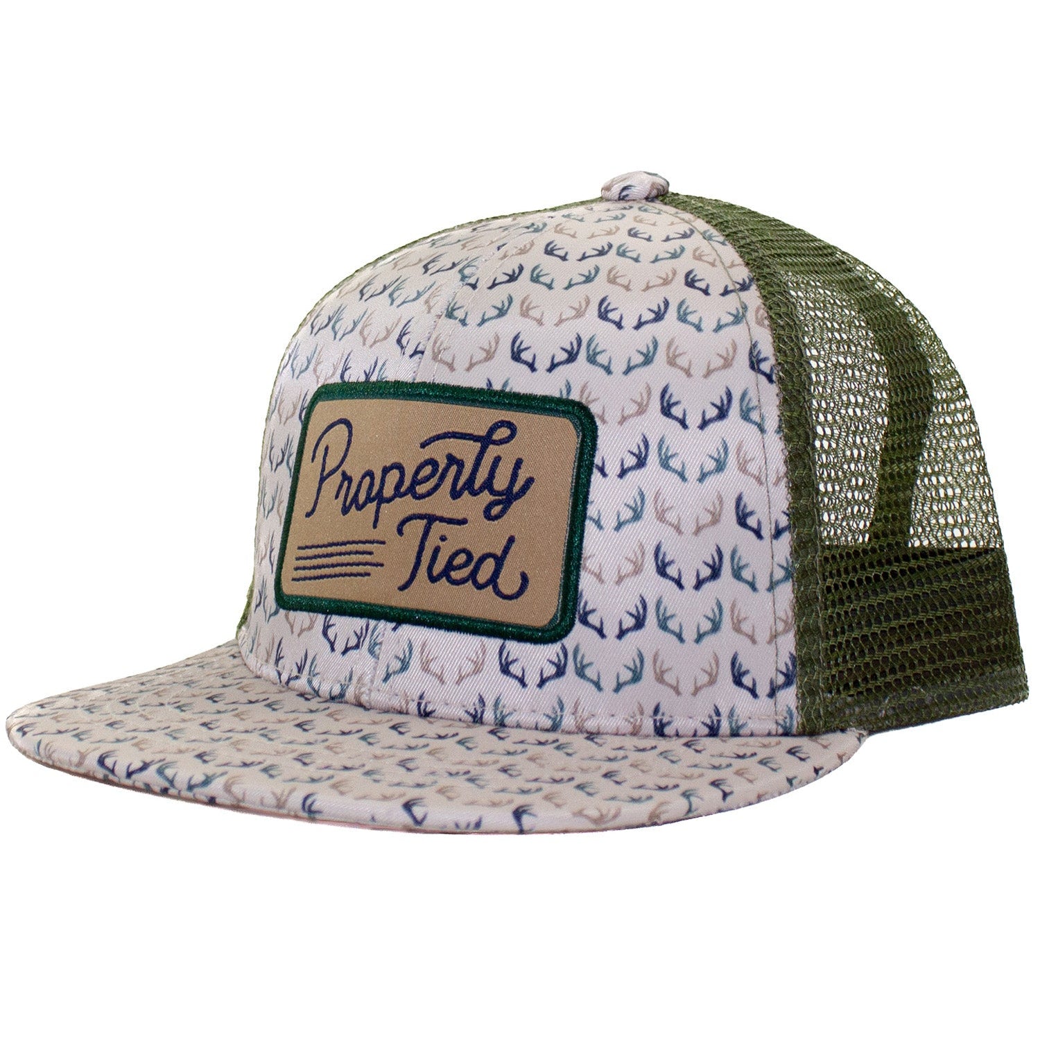 Properly Tied Trucker Hat, Antlers
