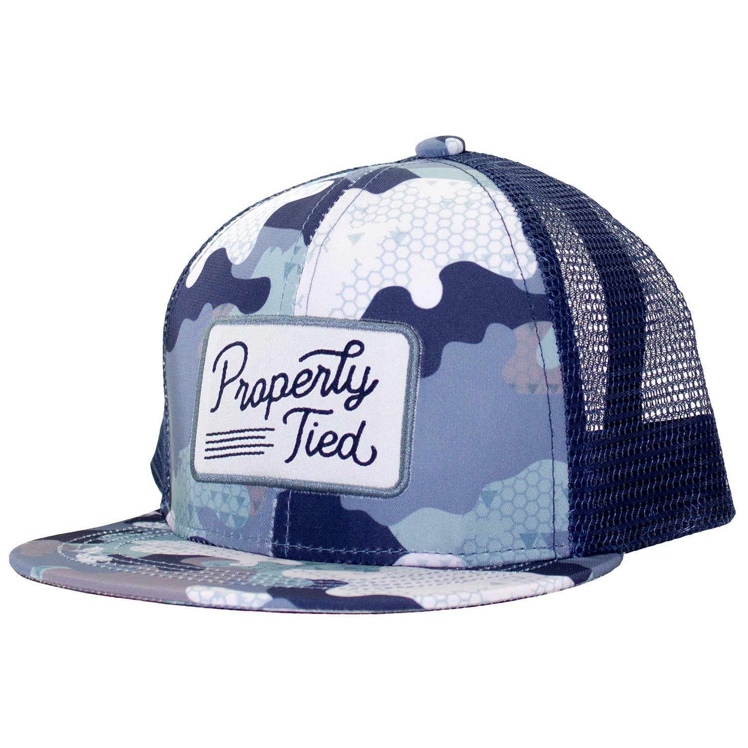 Properly Tied Trucker Hat, Delta Backwater Camo