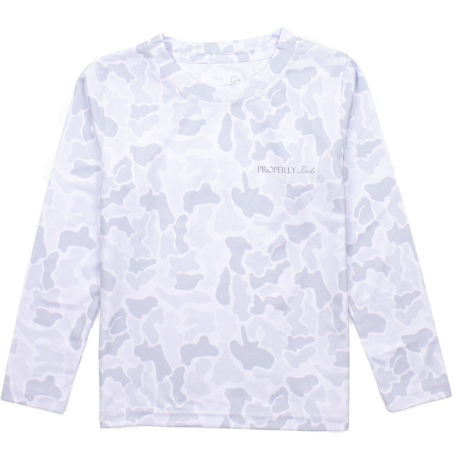 Properly Tied Sportsman Performance Tee, Snow Camo
