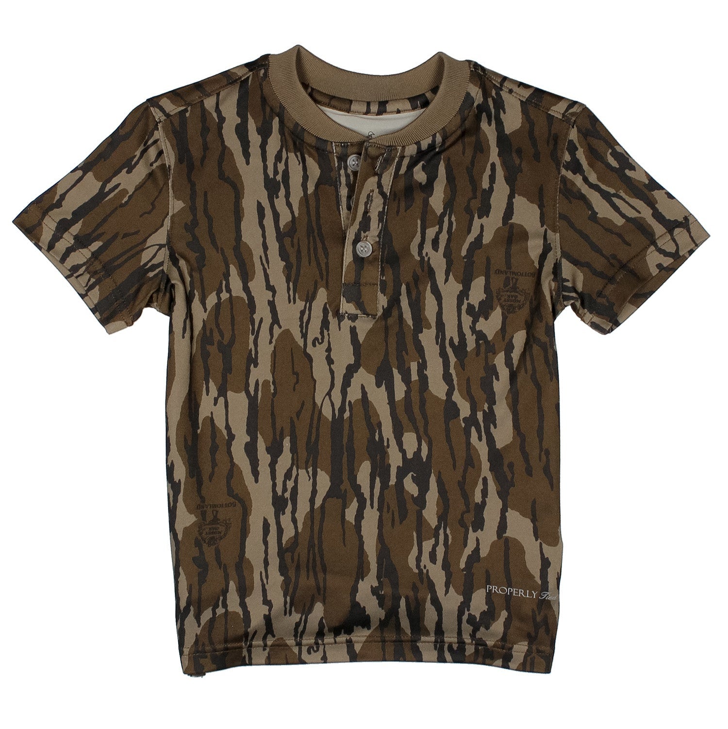 Properly Tied Ravine Henley, Mossy Oak