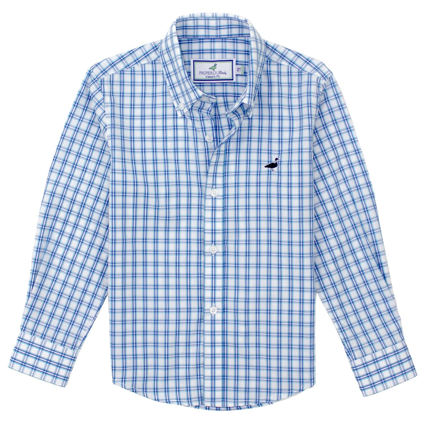 Properly Tied Boys Seasonal Sportshirt, Sailfish