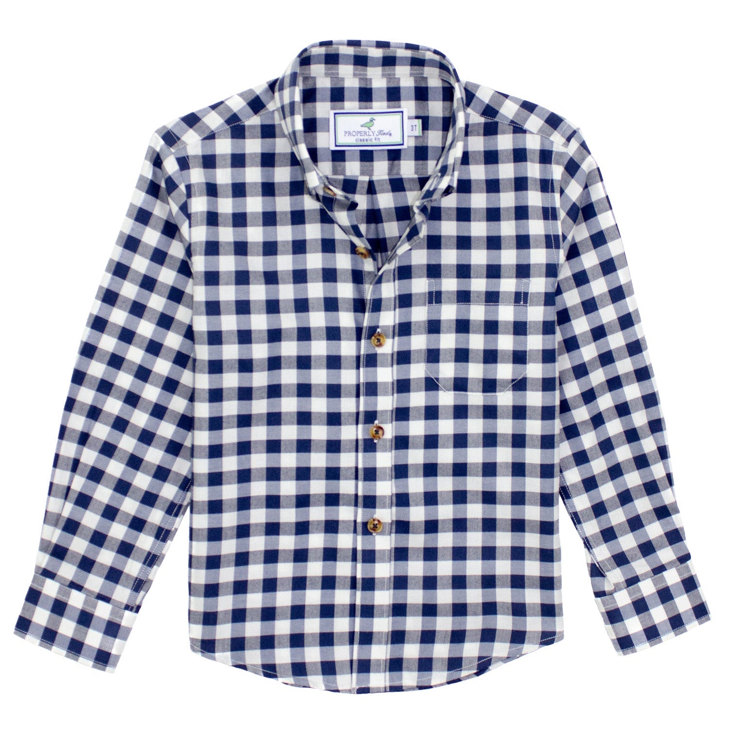 Properly Tied Woodland Sportshirt, Navy Pier