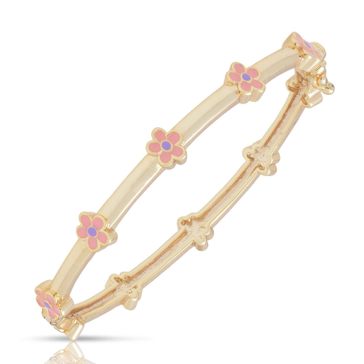 Lily Nily Flower Station Bangle, Pink