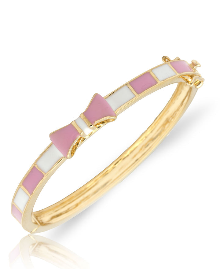 Lily Nily Pink & White Bow Bangle