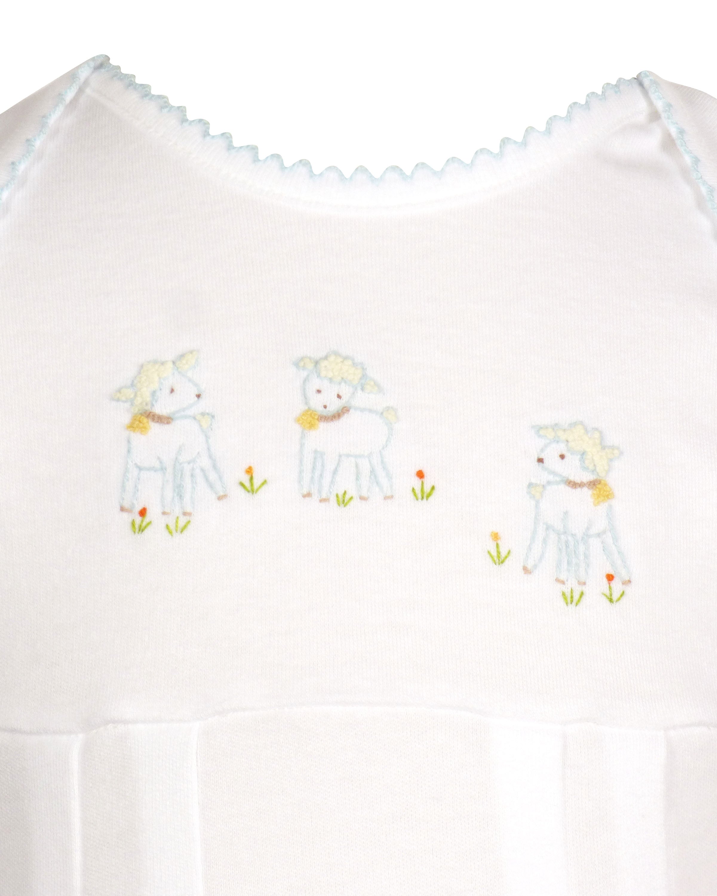 Yellow Lamb Lambikins Knit Daygown