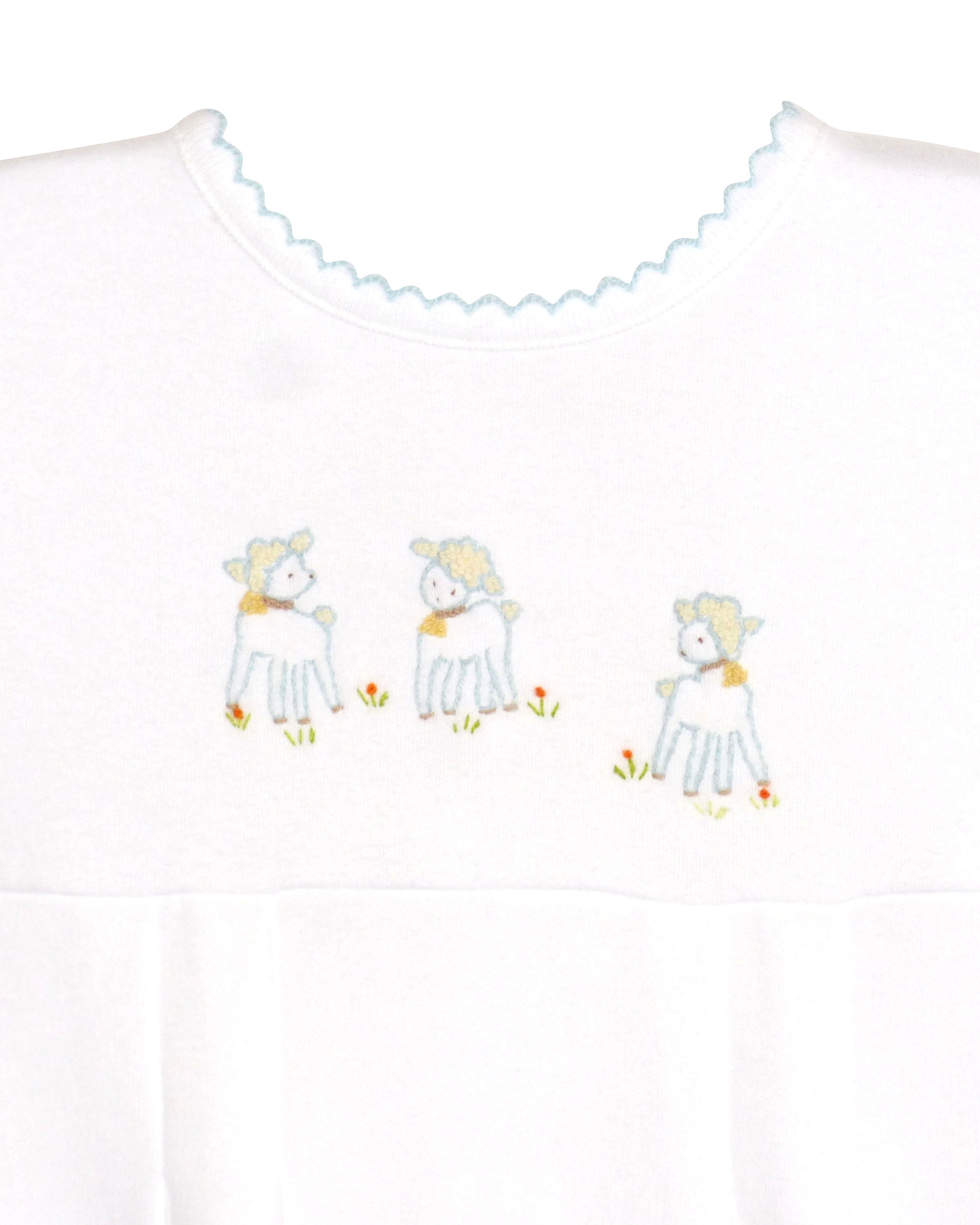 Yellow Lamb Lambikins Footed Pajamas