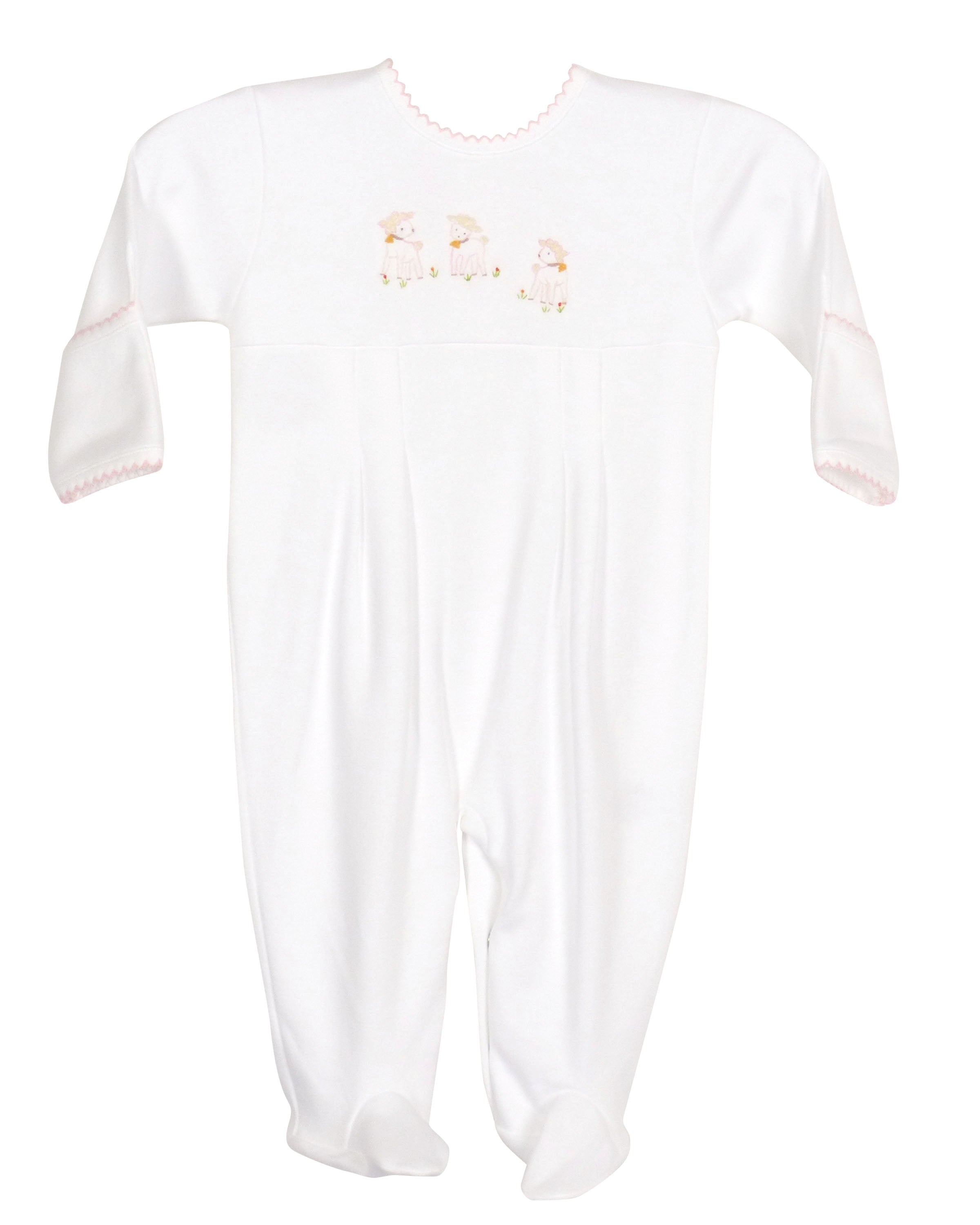 Yellow Lamb Lambikins Footed Pajamas