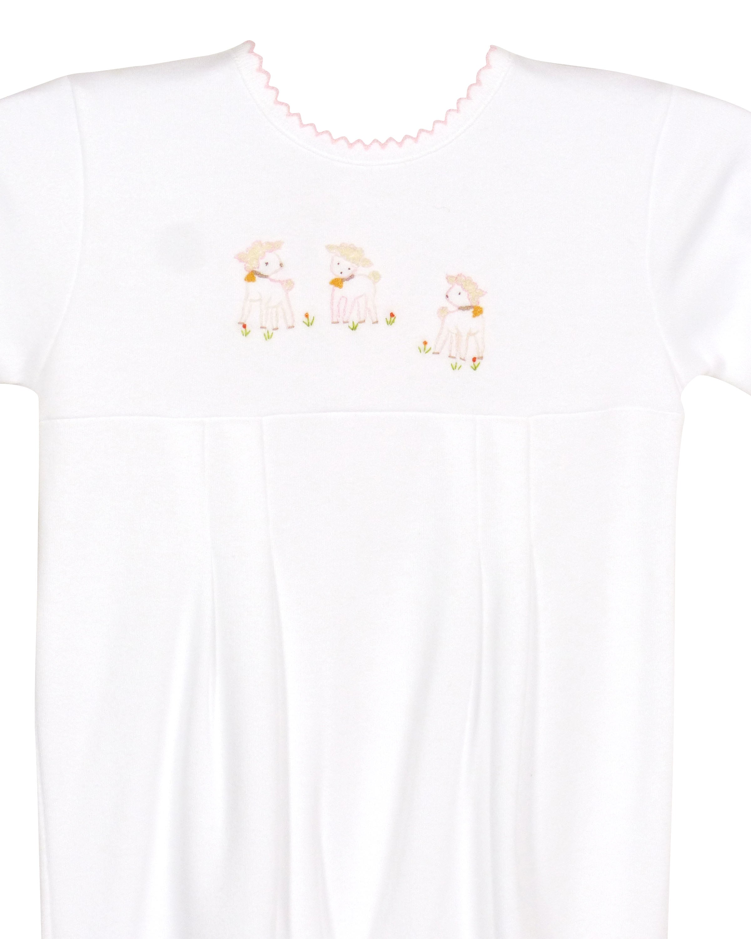 Yellow Lamb Lambikins Footed Pajamas