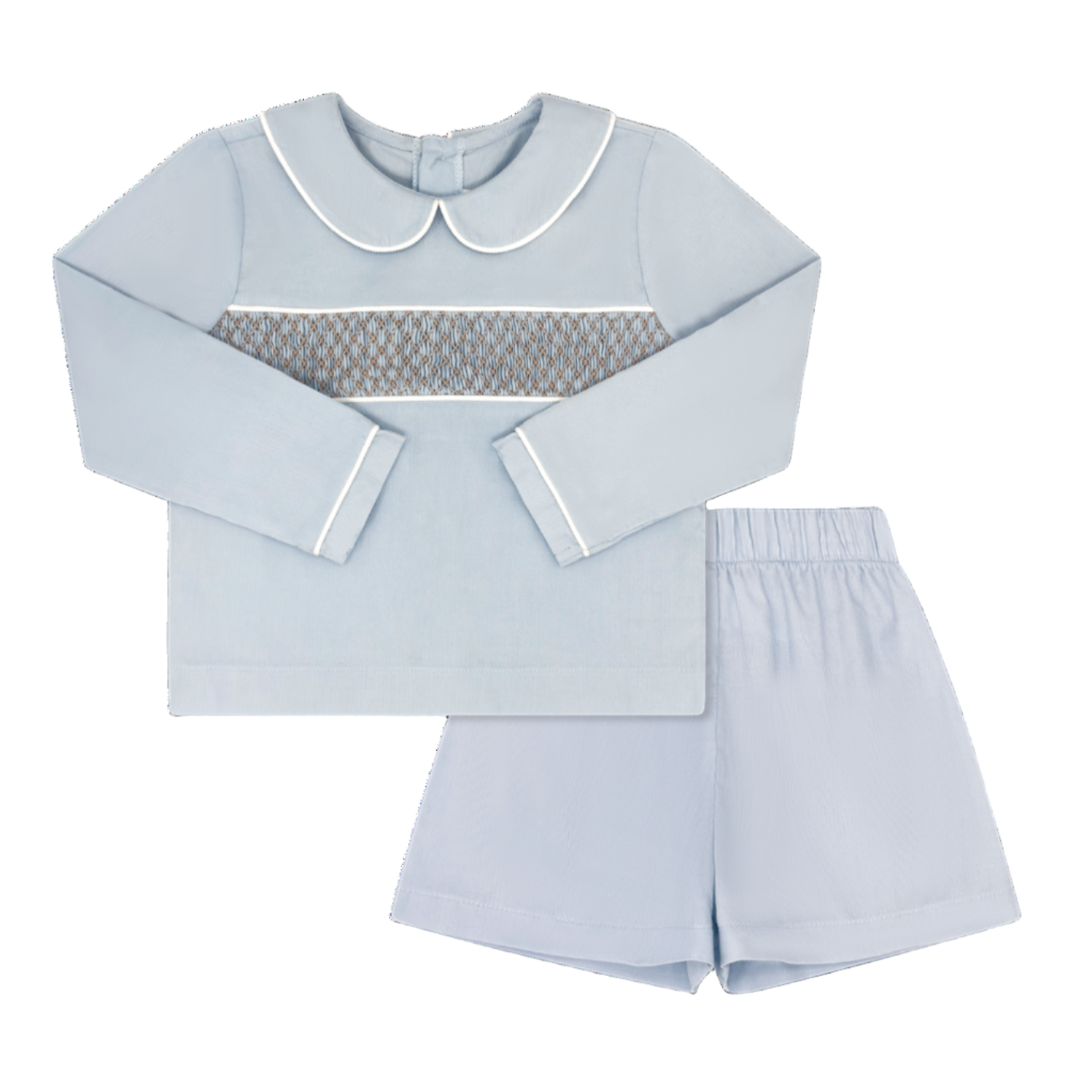 Lullaby Set Liam Short Set, Princeton Blue Corduroy