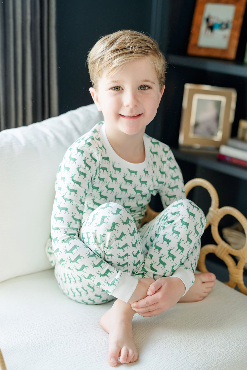 Lila & Hayes Grayson Pajama Pant Set, Woodland Deer