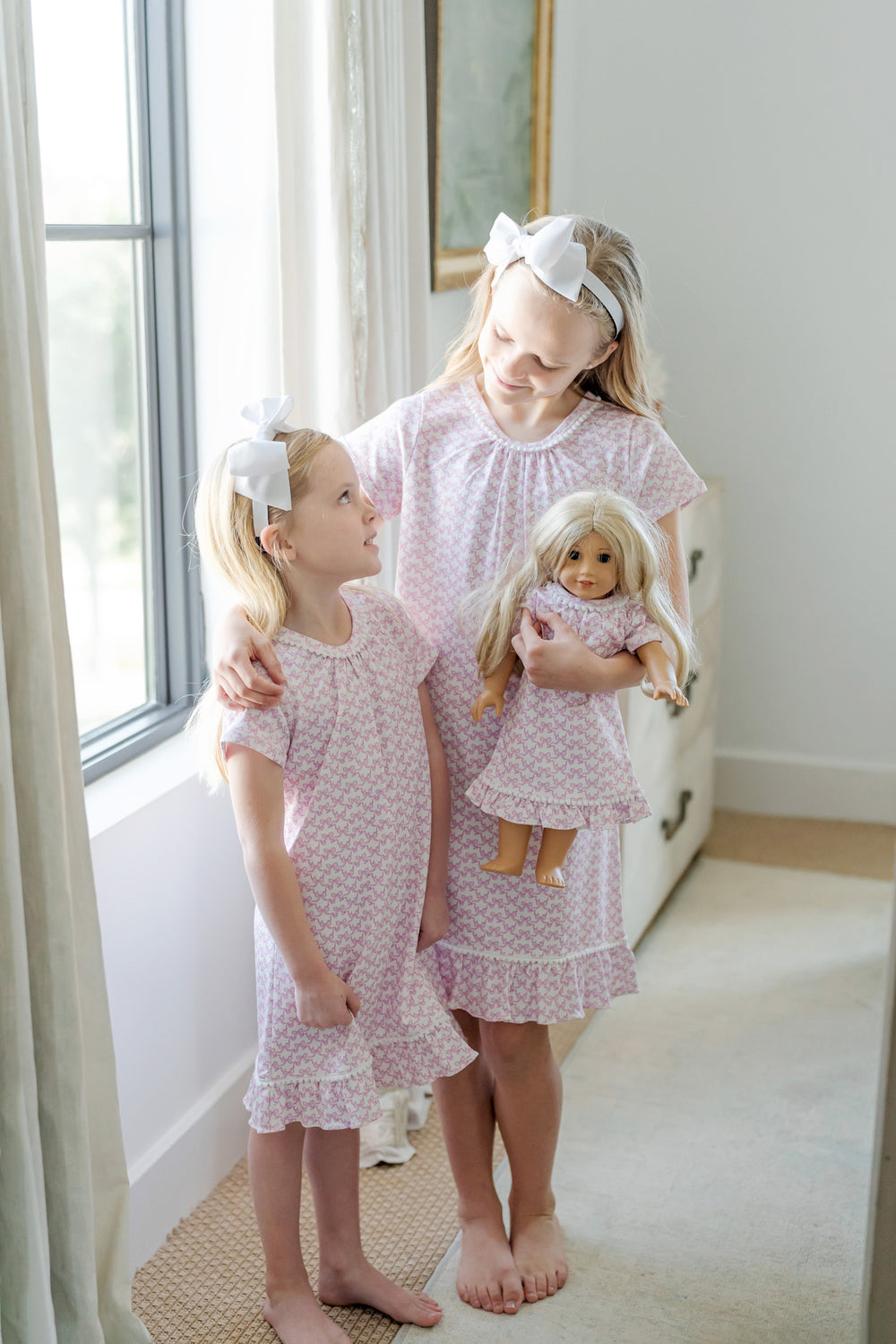 Lila & Hayes Camden Dress, Pretty Pink Bows