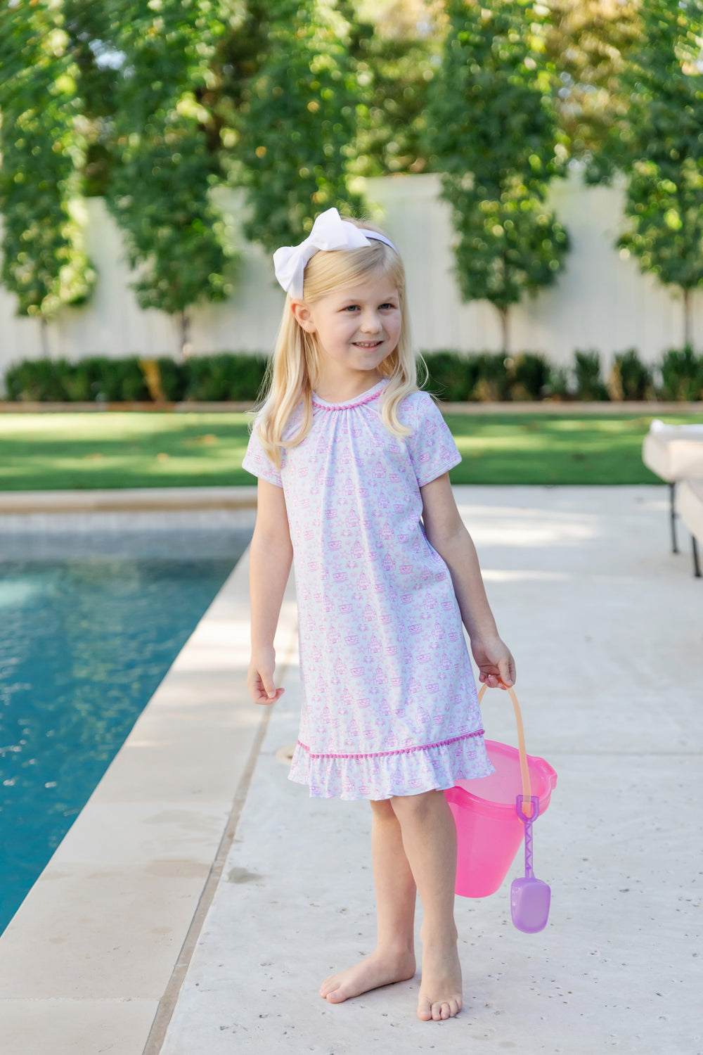 Lila & Hayes Camden Dress, Sandcastles Pink