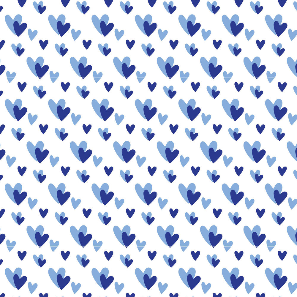 Lila & Hayes Parker Zipper Pajama, Heart to Heart Blue