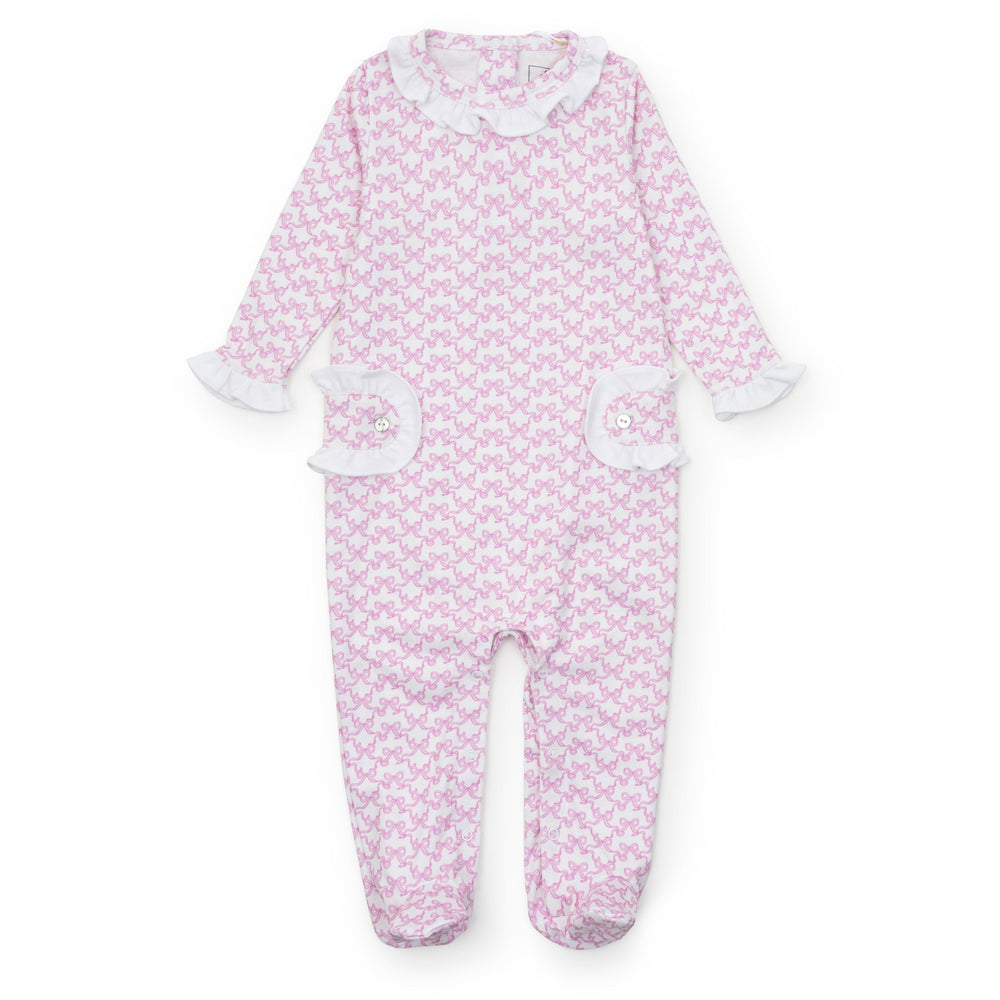 Lila & Hayes Lucy Romper, Pretty Pink Bows
